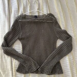 Cover Up Fishnet Long Sleeve